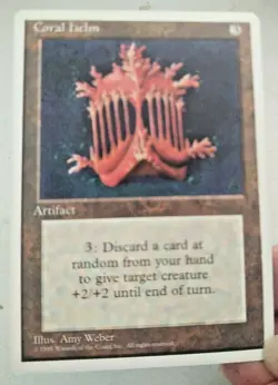 MTG Coral Helm Fourth Edition 310/379 Regular Rare NOS See Description - Image 2