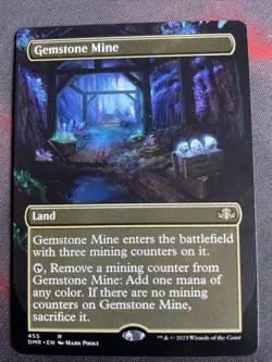 MTG Gemstone Mine Dominaria Remastered 455 Regular Rare Borderless - Image 1