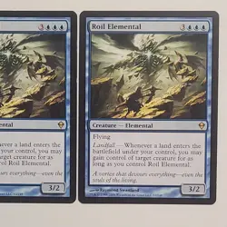 MTG Zendikar Roil Elemental x2 Blue Rare Unplayed NM - Image 3