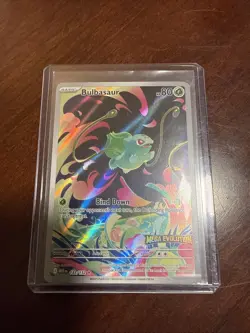Pokemon Card TCG Bulbasaur 133/132 Mega Evolution Stamped Promo - Image 1