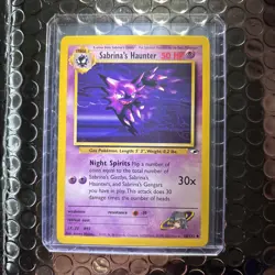 Sabrina's Haunter 58/132 NM Non Holo Gym Heroes Vintage Pokemon TCG - Image 1
