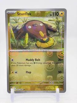Pokemon Stunfisk (Master Ball Pattern) 035/086 White Flare Holo - Image 1