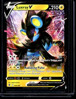 2022 TCG Pokemon #50 Luxray V 050/189 Holo Sword & Shield Astral Radiance - Image 1