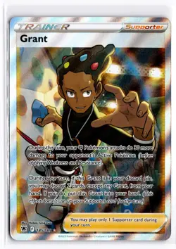 2022 TCG Pokemon #185 Grant 185/189 Holo Full Art Trainer Astral Radiance - Image 1