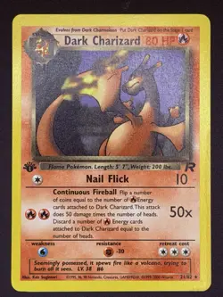 Pokemon Team Rocket 1st Edition Dark Charizard 21/82 Non-Holo NM-Mint - Image 1