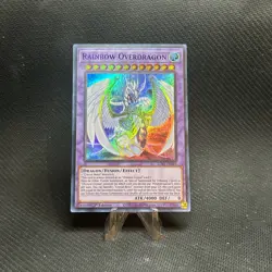 Yugioh Rainbow Overdragon LDS1-EN101 Ultra Rare 1st Ed PURPLE NM - Image 1