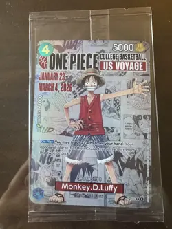 Monkey.D.Luffy (055) (College Basketball US Voyage) - One Piece Promotion Cards - Image 1