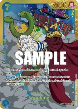 One Piece Sogeking (OP03-122/294) OP03 Pillars of Strength NM FOIL - Image 1