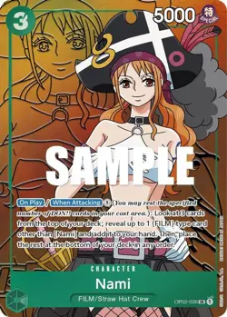 One Piece Nami (OP02-036/258) OP02 Paramount War LP FOIL - Image 1