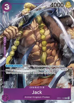 One Piece Jack (Parallel) (OP01-102/284) OP01 Romance Dawn LP FOIL - Image 1