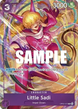 One Piece Little Sadi (OP02-073/258) OP02 Paramount War LP FOIL - Image 1