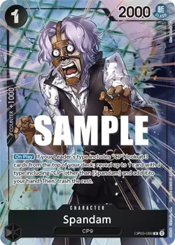 One Piece Spandam (OP03-086/294) OP03 Pillars of Strength NM FOIL - Image 1