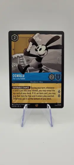 Disney Lorcana TCG: Oswald 142/204 Azurite Sea Legendary Regular - NM - Image 1