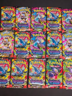 Pokemon TCG Phantasmal Flames ME02 Booster EMPTY 15 Wrapper Packs No Cards - Image 2