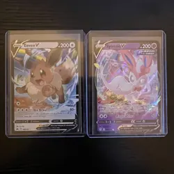 Pokemon Card Lot Eevee V 108 Sylveon V 074 Ultra Rare TCG - Image 1