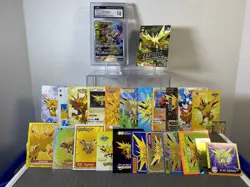 Pokemon Lot of Cards and Stickers All Zapdos #145 Zapdos Only Pokemon Lot of 24 - Image 2