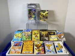 Pokemon Lot of Cards and Stickers All Zapdos #145 Zapdos Only Pokemon Lot of 24 - Image 3