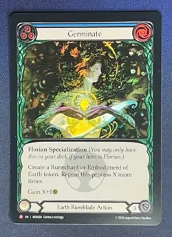 FAB ROS004 Germinate Earth Runeblade Action FOIL Majestic Flesh and Blood - Image 1