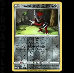 Pawniard 091/159 Crown Zenith- Reverse Holo Common - Pokemon Card TCG - Image 1