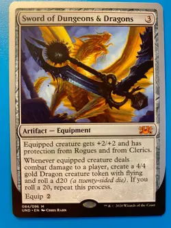 MTG 1x Sword of Dungeons & Dragons 84 Unsanctioned Magic the Gathering x1 NM - Image 1