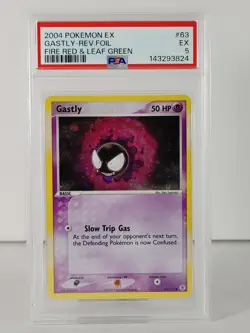 Gastly - Reverse Foil - Fire Red & Leaf Green - POKEMON 2004 #63 - PSA 5 - Image 1