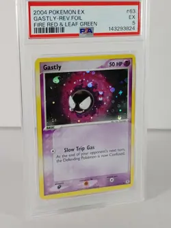 Gastly - Reverse Foil - Fire Red & Leaf Green - POKEMON 2004 #63 - PSA 5 - Image 2
