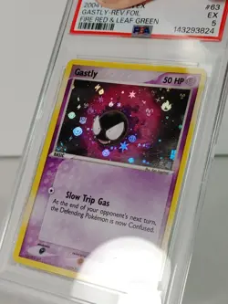 Gastly - Reverse Foil - Fire Red & Leaf Green - POKEMON 2004 #63 - PSA 5 - Image 4