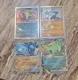 Pokemon Prismatic Stamped Promos Lucario ex/Lucario/Tyranitar ex/Tyranitar - Image 1