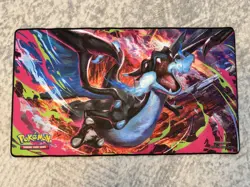 Pokemon TCG Mega Evolution Charizard X UPC Playmat | New - Image 1