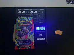 22.46g VERY HEAVY Phantasmal Flames Pokemon Sealed Booster Pack New SIR/HRU - Image 1