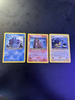 Pokemon TCG Neo Revelation Unlimited Legendary Dogs Suicune Entei Raikou - Image 1