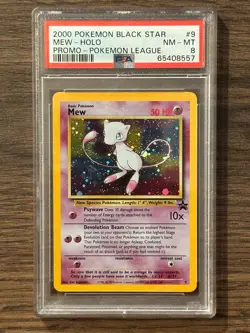 2000 Pokemon Black Star Mew Pokemon League Promo PSA 8 PSA # 65408557 - Image 1