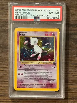 2000 Pokemon Black Star Mew Pokemon League Promo PSA 8 PSA # 65408557 - Image 3