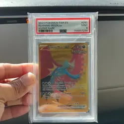 Pokemon Roaring Moon ex 262/182 SV04: Paradox Rift Hyper Rare Holo PSA 9 2023 - Image 1