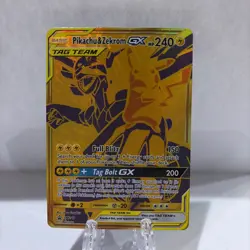 Pokemon Pikachu & Zekrom GX Tag Team SM248 Promo NM Condition - Image 1