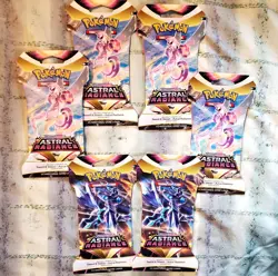 Pokemon TCG Astral Radiance Sleeved 6 Booster Packs Sword Shield New / sealed 820650850240 - Image 1