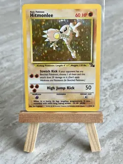 Pokemon TCG Hitmonlee 7/62 Fossil Holo Rare (English) - NM - Image 1