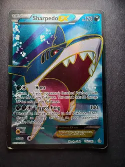 Pokemon TCG Sharpedo-EX Primal Clash 152/160 Holo Full Art - Image 1