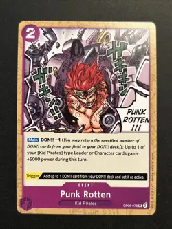 2023 ONE PIECE ENGLISH AWAKENING OF THE NEW ERA PUNK ROTTEN OP05-078 (UC) NM - Image 1