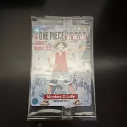 Bandai One Piece CCG Monkey.D.Luffy P-1000 US Voyage Promo Character Card - Image 1