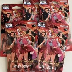🔥ONE PIECE Heroines EB-03 Lot x5 Sleeved Booster pack English 🔥 New Release! - Image 1