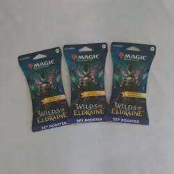 Magic: The Gathering Wilds of Eldraine Set Booster 3 Packs 12 Cards Foil Art - Image 1