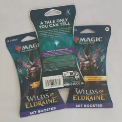 Magic: The Gathering Wilds of Eldraine Set Booster 3 Packs 12 Cards Foil Art - Image 3