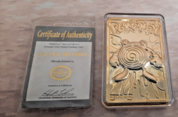 Burger King 1999 Nintendo Poliwhirl & Pokemon 23k Gold Plated Trading Card - Image 2