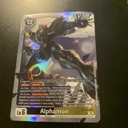 Digimon Card Game Alphamon BT22-063 SR Cyber Eden NM Condition - Image 1