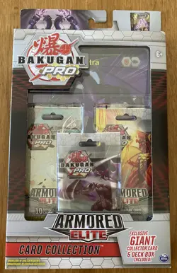 NEW Bakugan Pro Armored Elite Nillious card Collection With Giant Collector Card - Image 1
