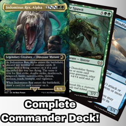 MTG Commander EDH Deck Indominus Rex, Alpha 100 Cards Custom Deck Jurassic Park - Image 1