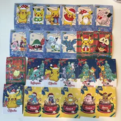 Massive Lot 200+ Cards 2025 Christmas Pokemon Card Database Holos Hits Etc. - Image 4