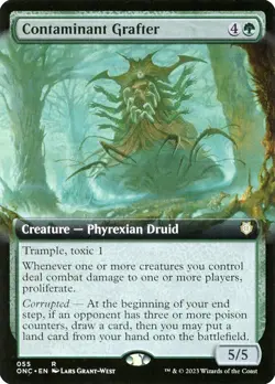 MTG Contaminant Grafter Extended Art ** All Will Be One Commander ** English - Image 1