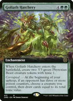 MTG Goliath Hatchery Extended Art ** Phyrexia: All Will Be One ** English - Image 1